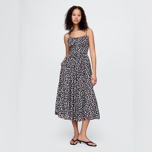 Tie Strap Cami Midi Dress by Gap Seashell Size L